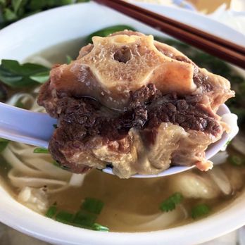 Pho Nhy - Close-up of the oxtail. - Vietnamese Near Me - San Jose, California Pho Nhy - Close-up of the oxtail. - Vietnamese Near Me - San Jose, California
