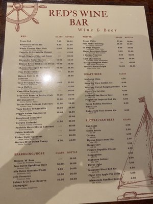 Menu photo 6 Red's Wine Bar Green Cove Springs, FL