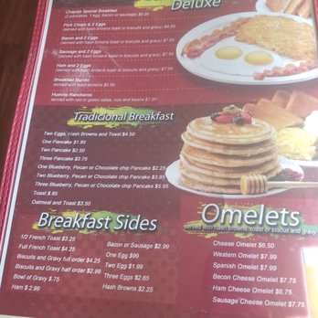 Chapala Restaurant - the breakfast menu - New American Near Me - Hooker, Oklahoma