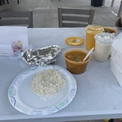 curry hub punjabi dhaba - Butter chicken rice and salt and mango lassi