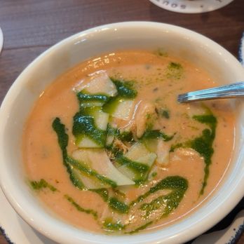 Jack Allen's Kitchen - Tomato basil soup with crab meat and Parmesan cheese - American Near Me - Hutto, Texas
