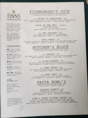 Menu photo 6 Finn's Restaurant & Tavern Knoxville, TN
