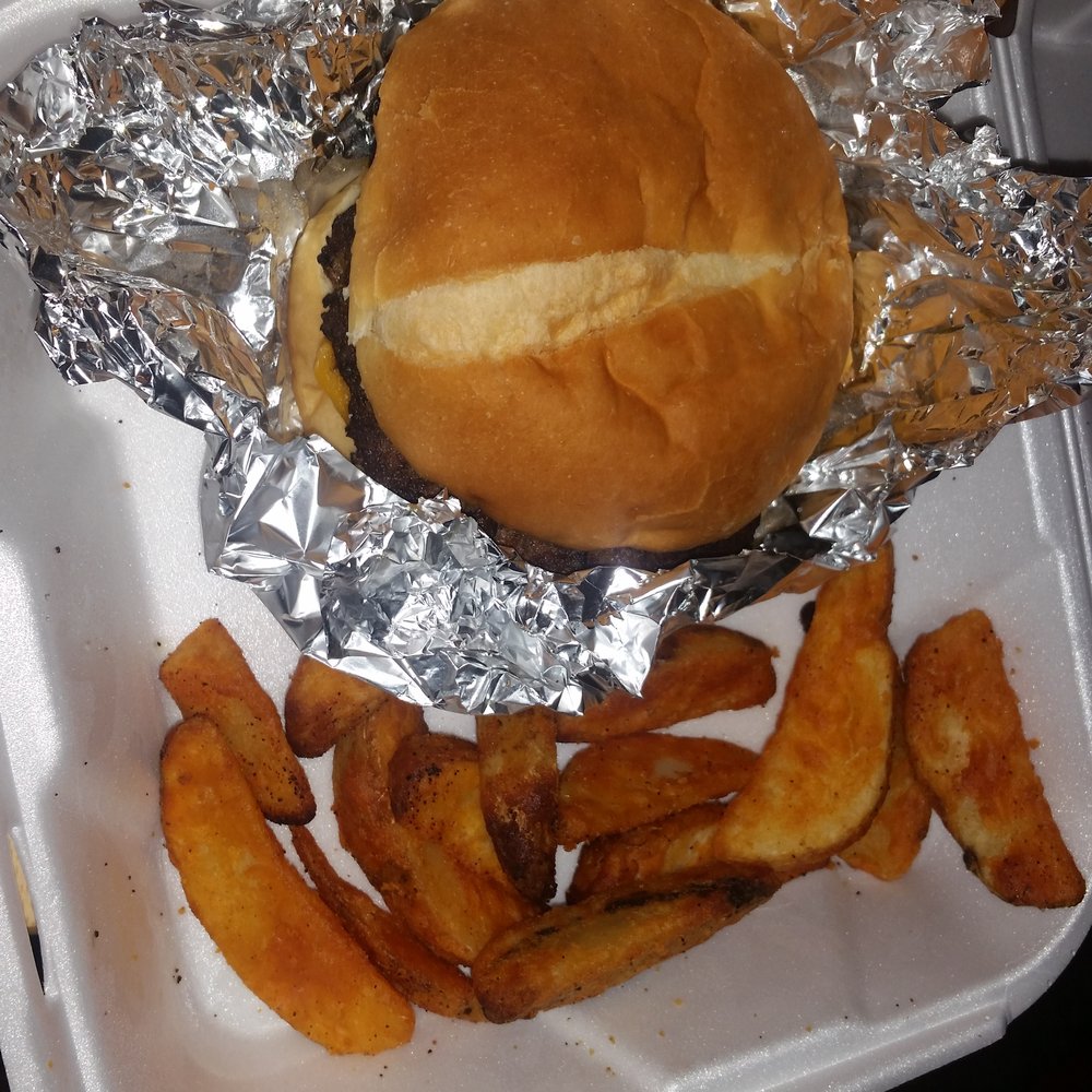 Off the Grill - OTG burger 8oz with steak fries for delivery - American Near Me - Maryland Heights, Missouri Off the Grill - OTG burger 8oz with steak fries for delivery - American Near Me - Maryland Heights, Missouri