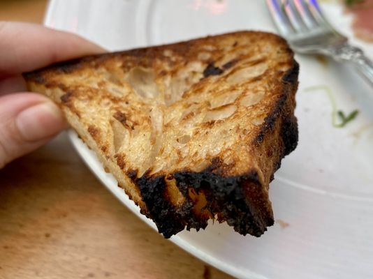 Photo of Guildhall - Glencoe, IL, US. Bread (cost extra and completely burnt)