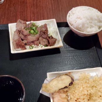 Fumi's Kitchen - Teri beef, shrimp tempura platter - Japanese Near Me - Kailua-Kona, Hawaii