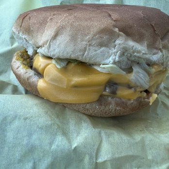Sno-White Drive In - Junior Cheeseburger: So good! Simple but quality, a real cheeseburger - Burgers Near Me - Aptos, California