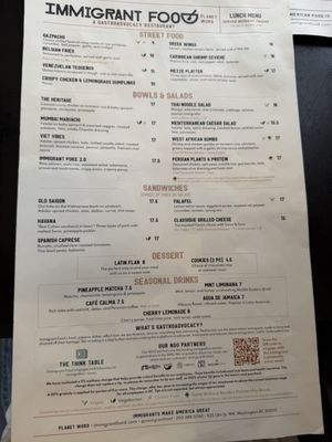 Menu photo 2 Immigrant Food Washington, DC, DC Menu photo 2 Immigrant Food Washington, DC, DC