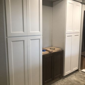 The Cabinet Lady - Pantry area going in - General Contractors Near Me