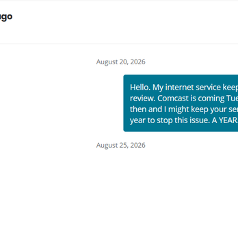 Astound - Chicago - "Jackie" at Astound not answering DMs - Internet Service Providers Near Me - Chicago, Illinois