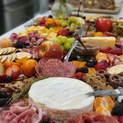 Parm and Poppy - Graze table set up