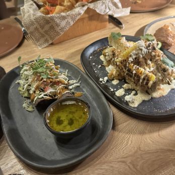 Escuela - Crab flautas + elote - Tex-Mex Near Me - Austin, Texas Escuela - Crab flautas + elote - Tex-Mex Near Me - Austin, Texas