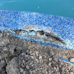 Gary's Pool And Patio - They damaged the fiberglass during installation