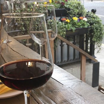 Le Petit Sud - Enjoying a yummy Pinot Noir and people watching. - Wine Bars Near Me - London, XGL