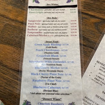 D'vine Wine - Menu - Beer, Wine & Spirits Near Me - Manitou Springs, Colorado