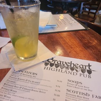 Braveheart Highland Pub - Passion fruit Margarita - Scottish Near Me - Hellertown, Pennsylvania
