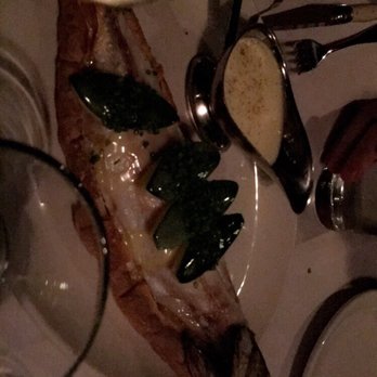 La Banane - Their specialty - eurobass en croute, after they took out the bones - French Near Me - Toronto, Ontario La Banane - Their specialty - eurobass en croute, after they took out the bones - French Near Me - Toronto, Ontario