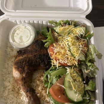 Wild Wild Chicks - Chicken leg and thigh with rice and salad - Food Trucks Near Me - Ventura, California