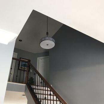 EGH SERVICES - Two story foyer with new light - Handyman Near Me