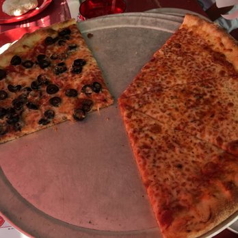 Home Slice Pizza - Cheese and cheese and black olive - Pizza Near Me - Austin, Texas