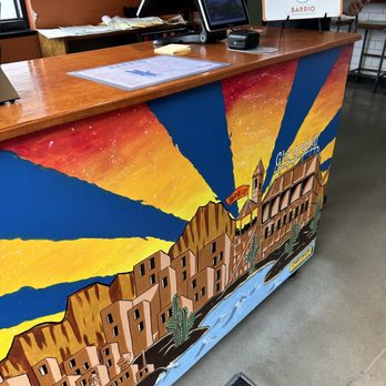 Barrio - Mural on host stand as you enter the restaurant - Mexican Near Me - San Francisco, California