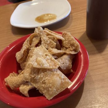 Oriental Jade Restaurant & Bar - Chips for the table with duck sauce. - Chinese Near Me - Bangor, Maine