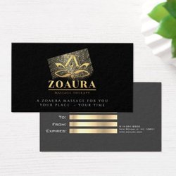 Zoaura Mobile Massage Therapy - ZOAURA Gift Certificates