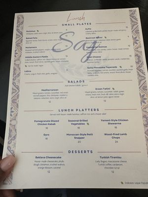 Menu photo 5 Saj New Orleans, LA