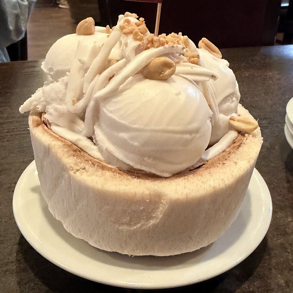 COCONUT ICE CREAM W/ STICKY RICE