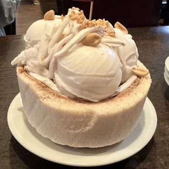 Blue Elephant - COCONUT ICE CREAM W/ STICKY RICE - Thai Near Me - Bakersfield, California