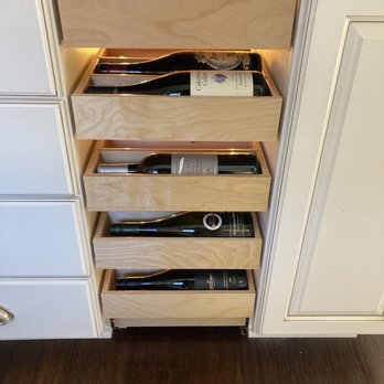 Custom Rollouts Quick - Wine storage! - Cabinetry Near Me - Huntington Beach, California
