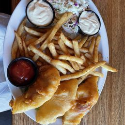 Halibut and chips