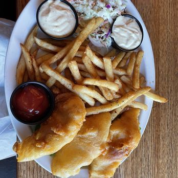 E BarGrill - Halibut and chips - New American Near Me - Redmond, Oregon
