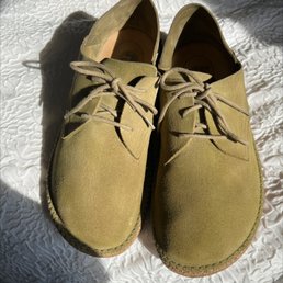 These shoes had grease marks on the toes. Now after a visit to Columbus Shoe Repair, they look brand new!!! These shoes had grease marks on the toes. Now after a visit to Columbus Shoe Repair, they look brand new!!!