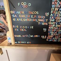 Menu board Menu board