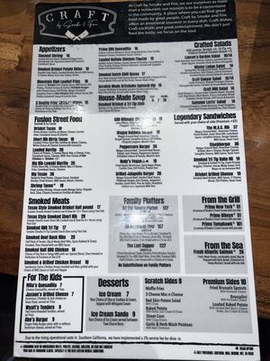 Menu photo 8 Craft by Smoke & Fire - Pasadena Pasadena, CA Menu photo 8 Craft by Smoke & Fire - Pasadena Pasadena, CA