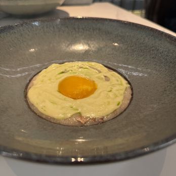 Kingfisher - This was very good and we each had one "Cháo Bò" (Beef Congee) Congee / Parmesan Cream / White Truffle / Egg - Vietnamese Near Me - San Diego, California