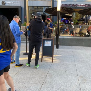 Dumpling Time Thrive City - long line because of the Warrior's game! - Noodles Near Me - San Francisco, California