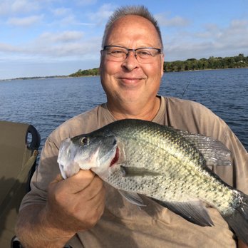 Crappie Guide Services - Beautiful white crappie on Lake Levon - Fishing Near Me Crappie Guide Services - Beautiful white crappie on Lake Levon - Fishing Near Me