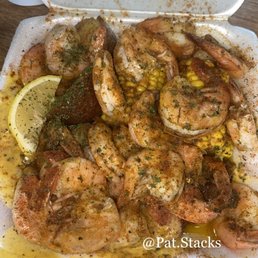3/8 Shrimp, 1 Potato, 1 Sausage and 1 Corn Meal 3/8 Shrimp, 1 Potato, 1 Sausage and 1 Corn Meal