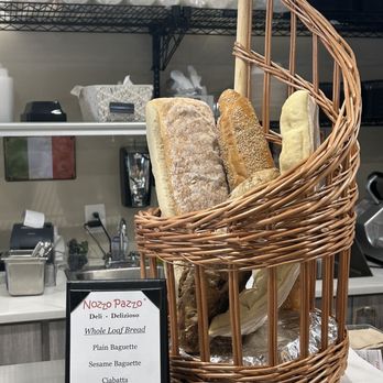 Nozzo Pazzo - a basket of bread in a store - Delis Near Me - Vienna, Virginia Nozzo Pazzo - a basket of bread in a store - Delis Near Me - Vienna, Virginia