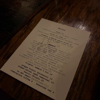 Bar Marco - Dessert menu - Wine Bars Near Me - Pittsburgh, Pennsylvania