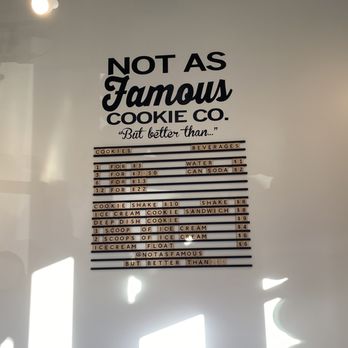 Not As Famous Cookie - They don't just cookies, but milkshakes, ice cream cookie sandwiches - Bakeries Near Me - Smyrna, Georgia Not As Famous Cookie - They don't just cookies, but milkshakes, ice cream cookie sandwiches - Bakeries Near Me - Smyrna, Georgia