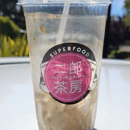 Tastiest hojicha iced latte