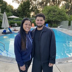 Patti's Swim School - Me and Isaac after my last swimming lesson!