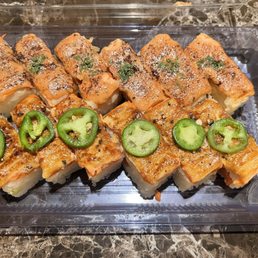 Salmon oshi & ebi oshi take out Salmon oshi & ebi oshi take out
