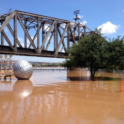 Movies & Moonbeams - 6/2/15 Riverview Park getting too much view of flooded Red River.