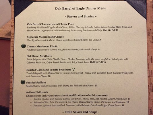 Menu photo 7 Oak Barrel of Eagle Eagle, ID