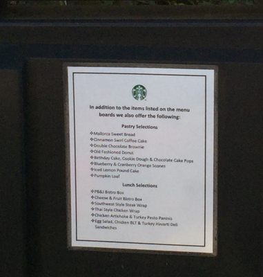 Menu photo 4 Starbucks Winter Park, FL