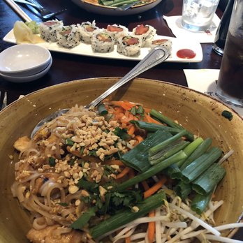 P.F. Chang's - Chicken Pad Thai & tuna roll - Chinese Near Me - Columbus, Ohio P.F. Chang's - Chicken Pad Thai & tuna roll - Chinese Near Me - Columbus, Ohio