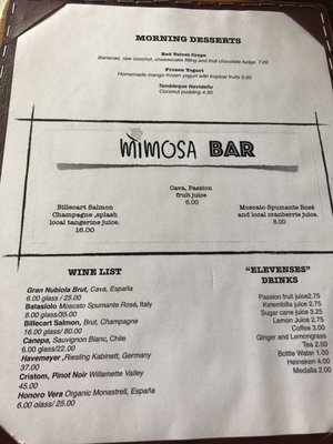 Menu photo 8 Mimosa Brunch Farm to Table Cabán, PR